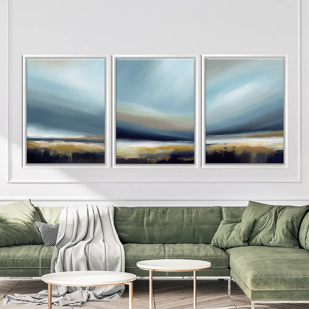Blended Sky Trio Canvas Print Blended Sky Trio Canvas Print wall art product Art Print Shop
