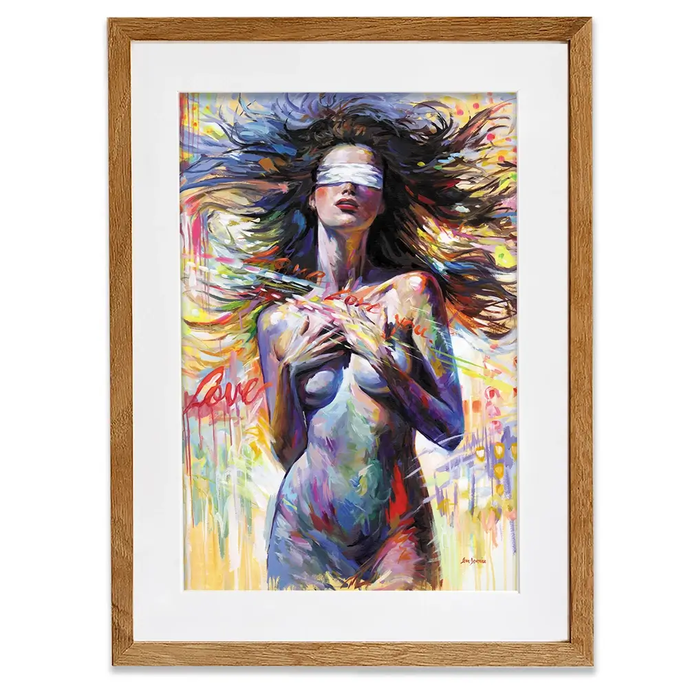 Blind Devotion Framed Art Print Blind Devotion Framed Art Print wall art product Leon Devenice