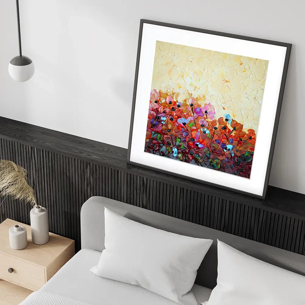 Bliss 1 Square Framed Art Print Bliss 1 Square Framed Art Print wall art product Osnat Tzadok