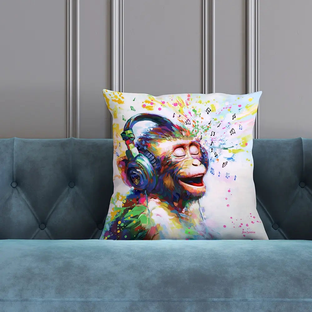 Blissful Beats Cushion Blissful Beats Cushion wall art product Leon Devenice
