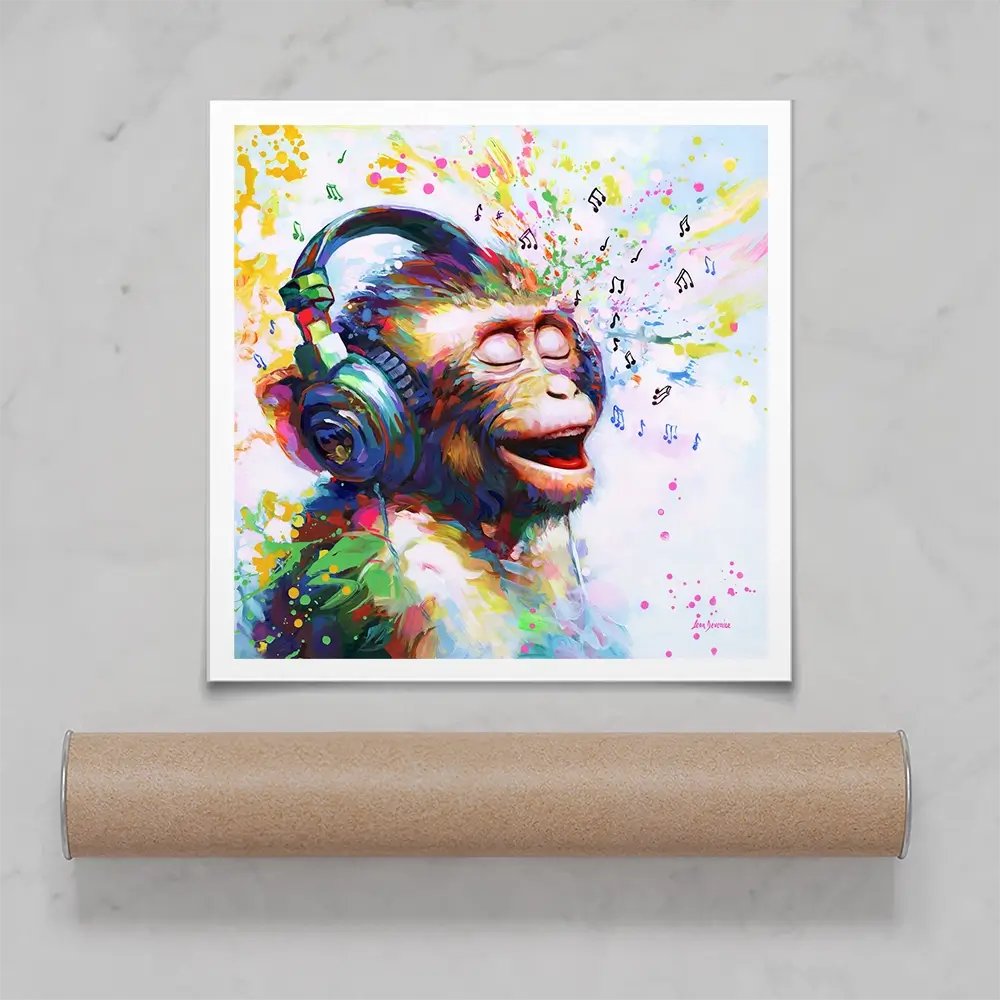 Blissful Beats Square Art Print Blissful Beats Square Art Print wall art product Leon Devenice
