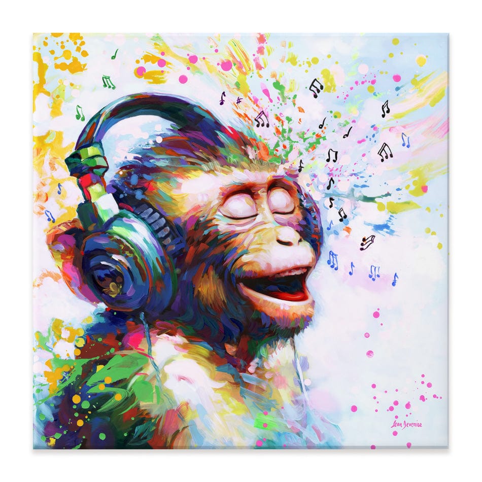 Blissful Beats Square Canvas Print wall art product Ashvin Harrison