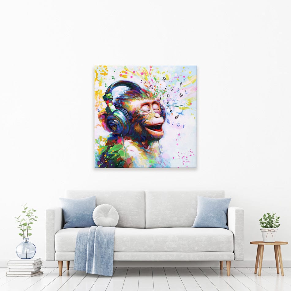 Blissful Beats Square Canvas Print wall art product Ashvin Harrison