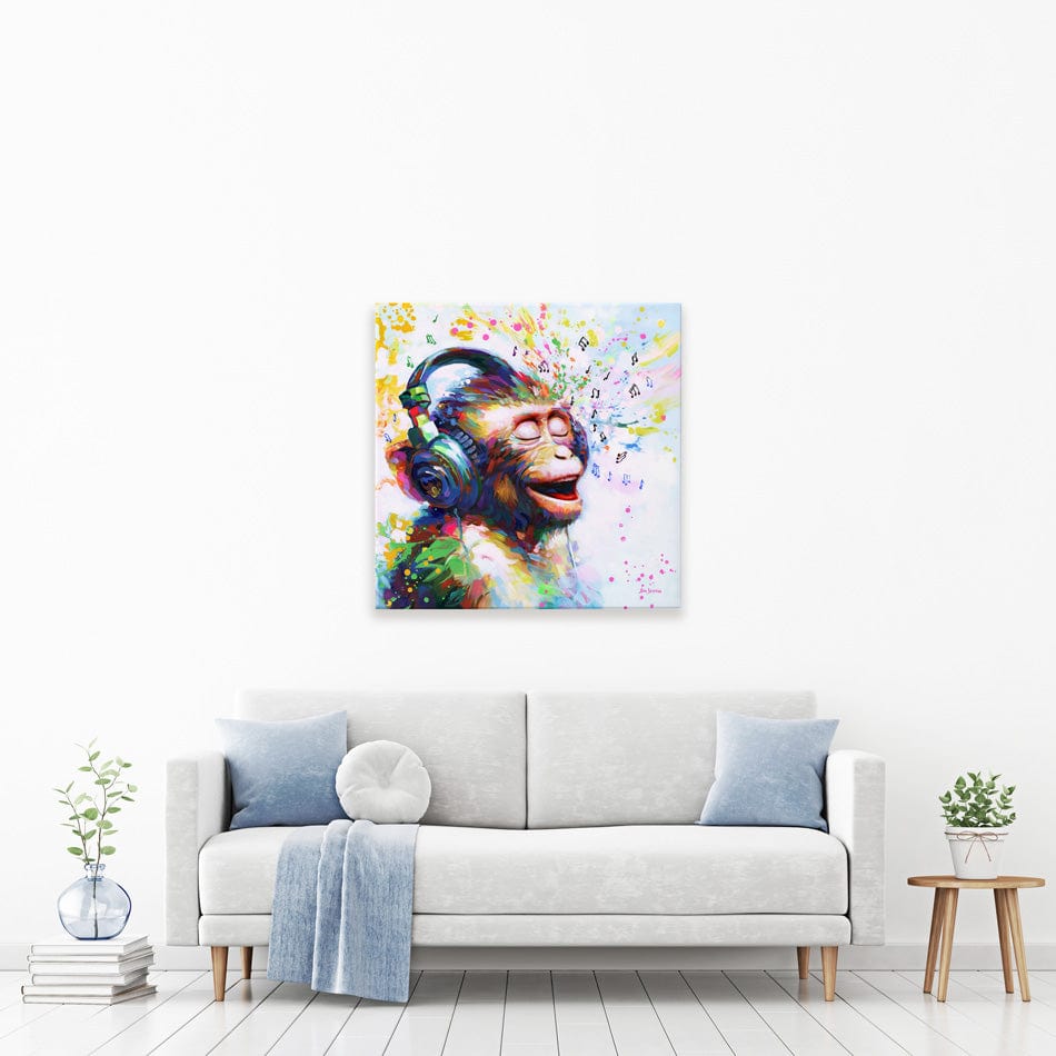 Blissful Beats Square Canvas Print wall art product Ashvin Harrison