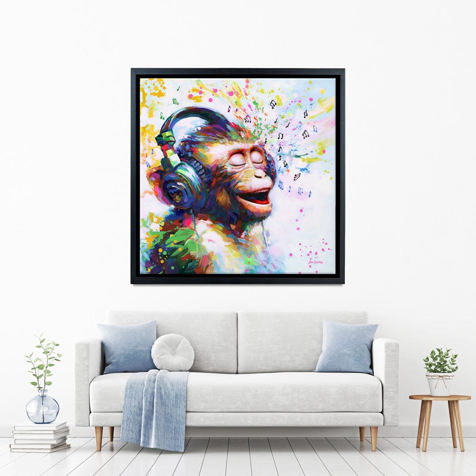 Blissful Beats Square Canvas Print wall art product Ashvin Harrison