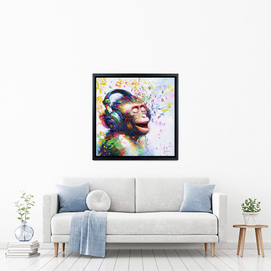 Blissful Beats Square Canvas Print wall art product Ashvin Harrison