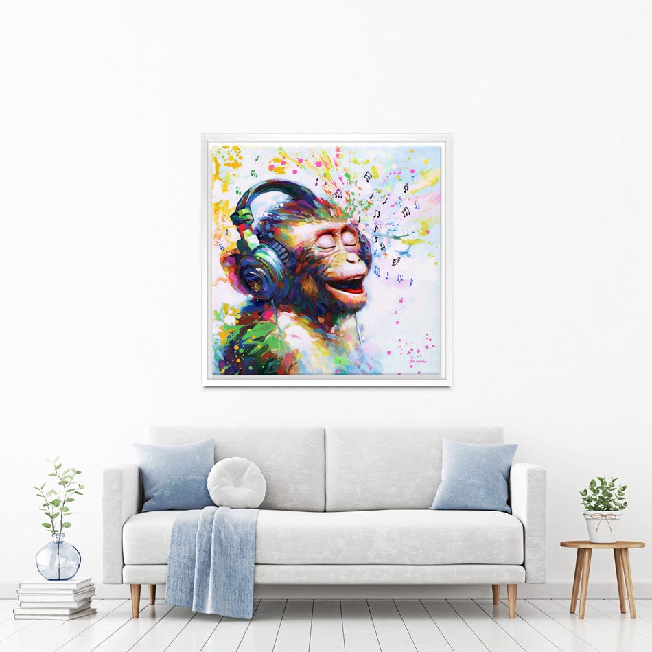 Blissful Beats Square Canvas Print wall art product Ashvin Harrison