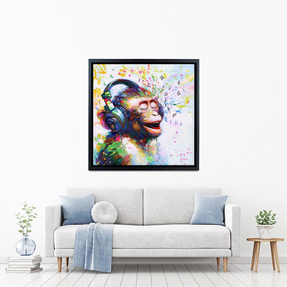 Blissful Beats Square Canvas Print wall art product Ashvin Harrison