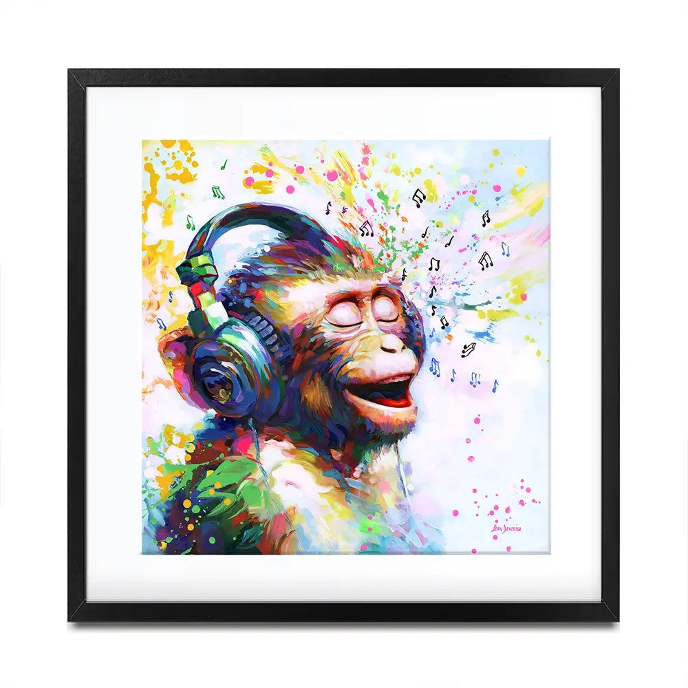 Blissful Beats Square Framed Art Print Blissful Beats Square Framed Art Print wall art product Leon Devenice