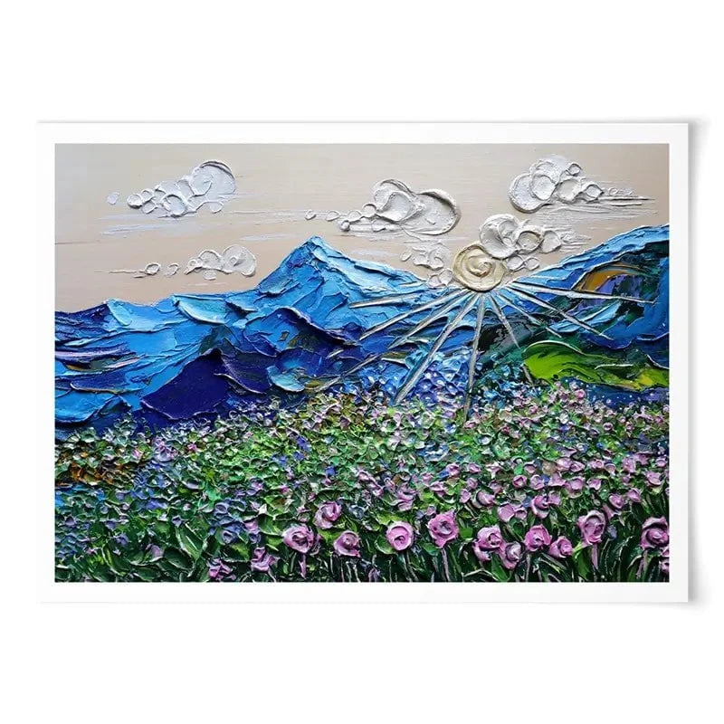 Blissful View Art Print Blissful View Art Print wall art product Nada Khatib