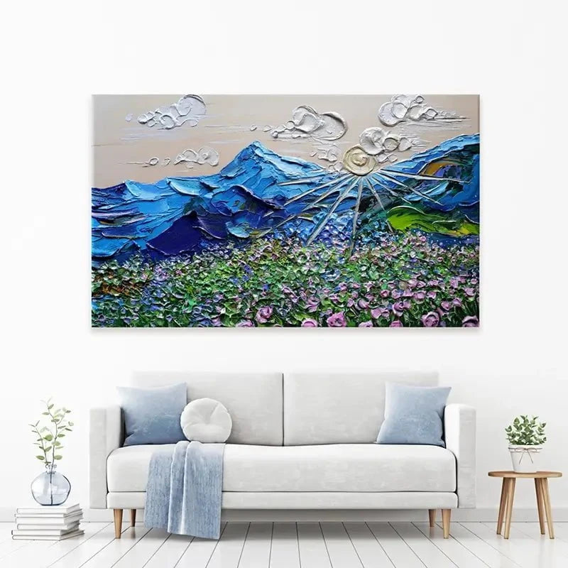 Blissful View Canvas Print Blissful View Canvas Print wall art product Nada Khatib
