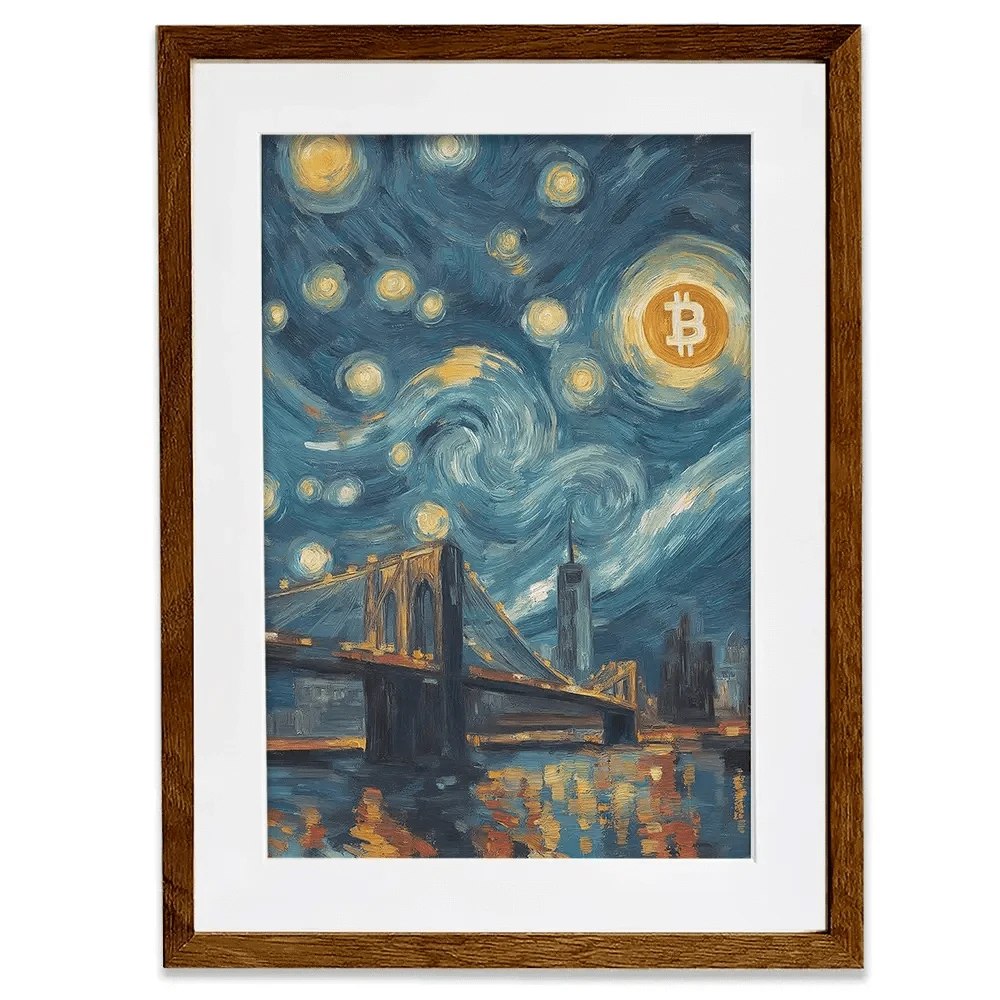 Blockchain Moonlight Framed Art Print Blockchain Moonlight Framed Art Print wall art product Svetlana Aleynikova