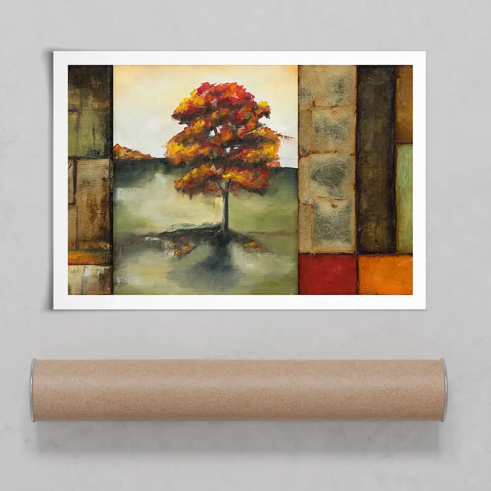 Blocks Of Autumn Art Print Blocks Of Autumn Art Print wall art product Jennifer Goldberger