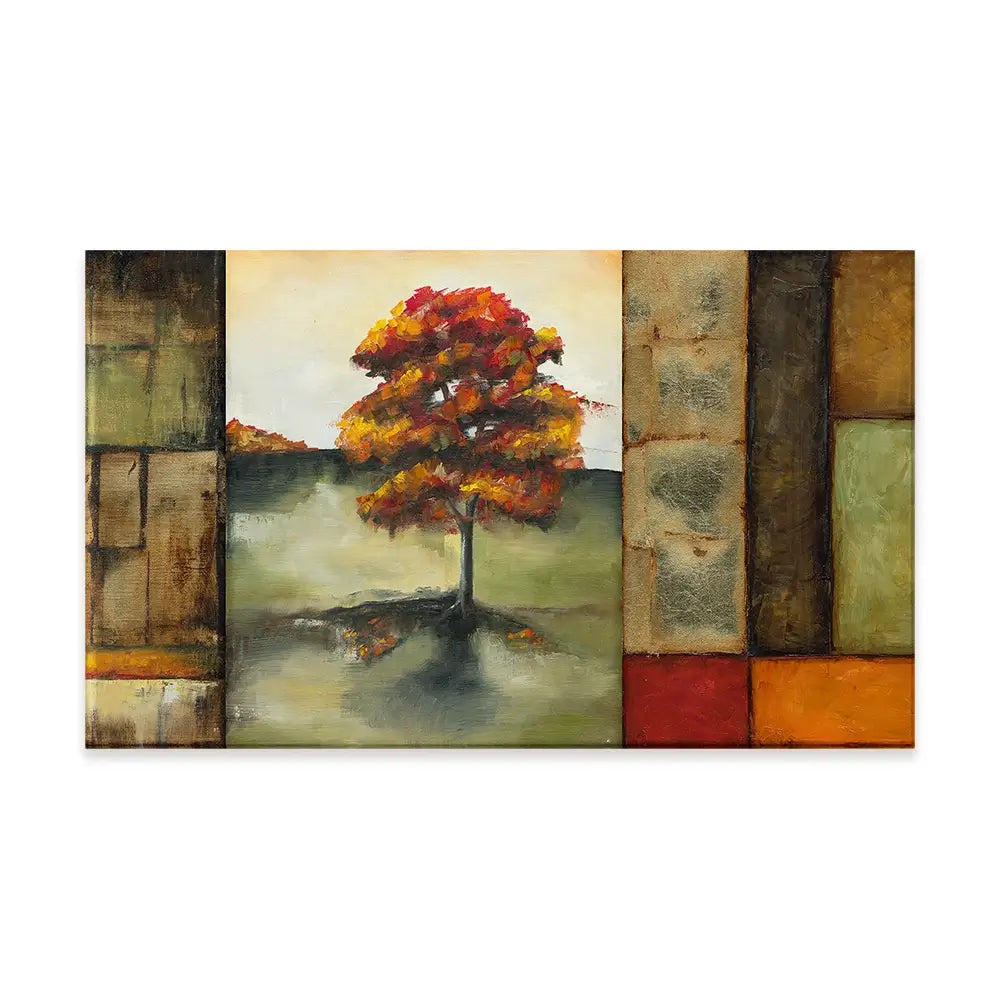Blocks Of Autumn Canvas Print Blocks Of Autumn Canvas Print wall art product Jennifer Goldberger