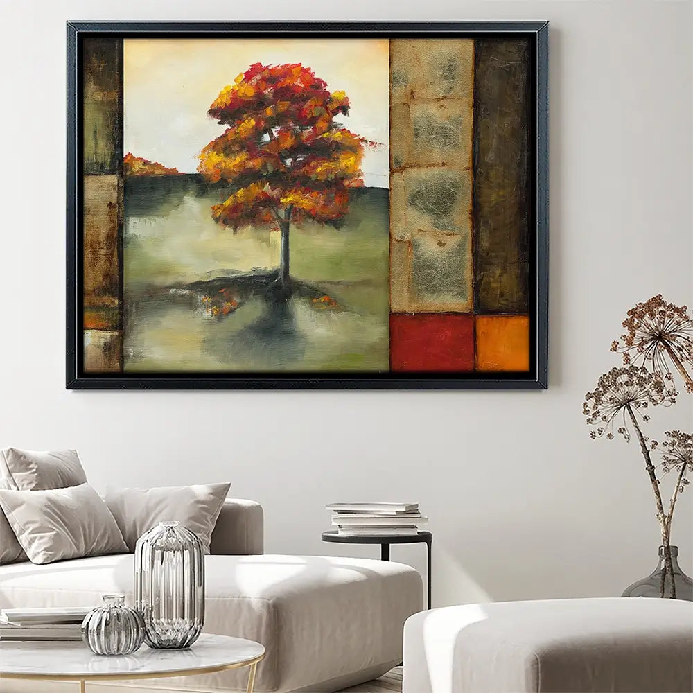 Blocks Of Autumn Canvas Print Blocks Of Autumn Canvas Print wall art product Jennifer Goldberger