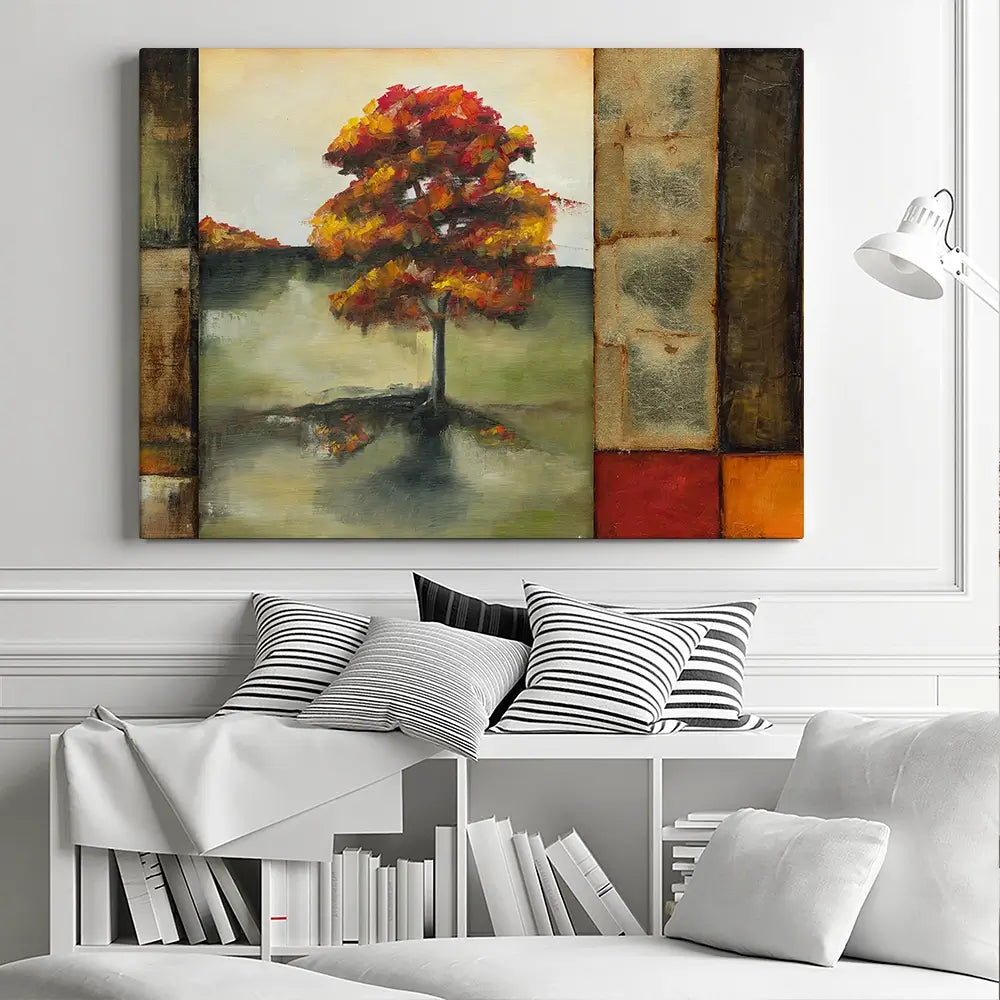 Blocks Of Autumn Canvas Print Blocks Of Autumn Canvas Print wall art product Jennifer Goldberger