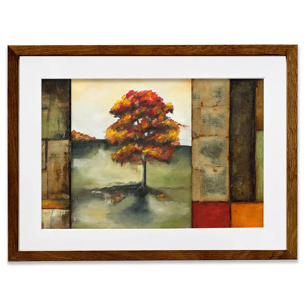 Blocks Of Autumn Framed Art Print Blocks Of Autumn Framed Art Print wall art product Jennifer Goldberger