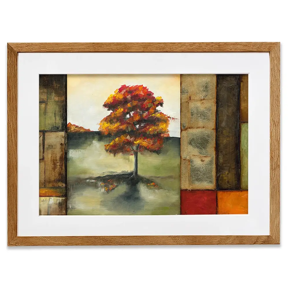 Blocks Of Autumn Framed Art Print Blocks Of Autumn Framed Art Print wall art product Jennifer Goldberger