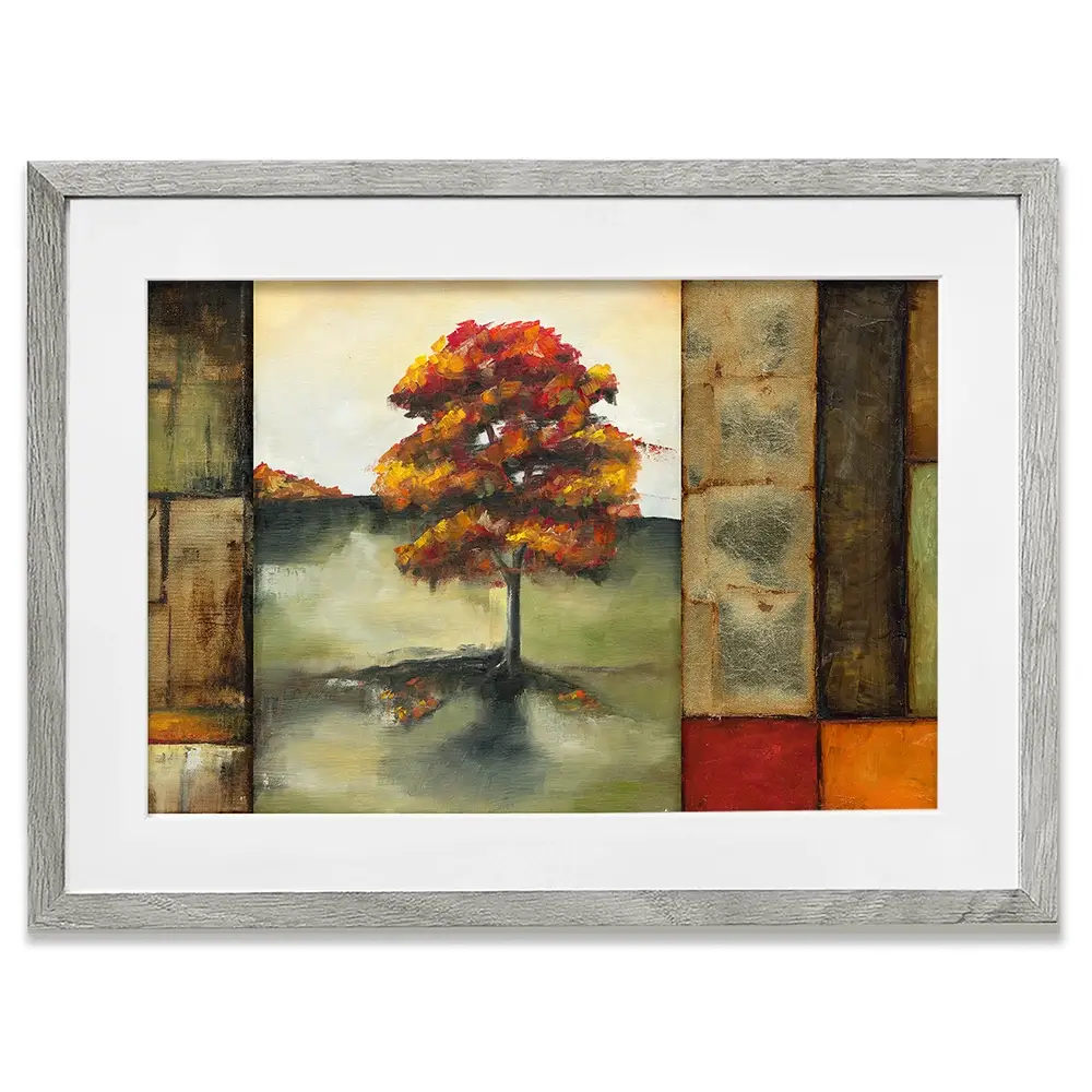 Blocks Of Autumn Framed Art Print Blocks Of Autumn Framed Art Print wall art product Jennifer Goldberger
