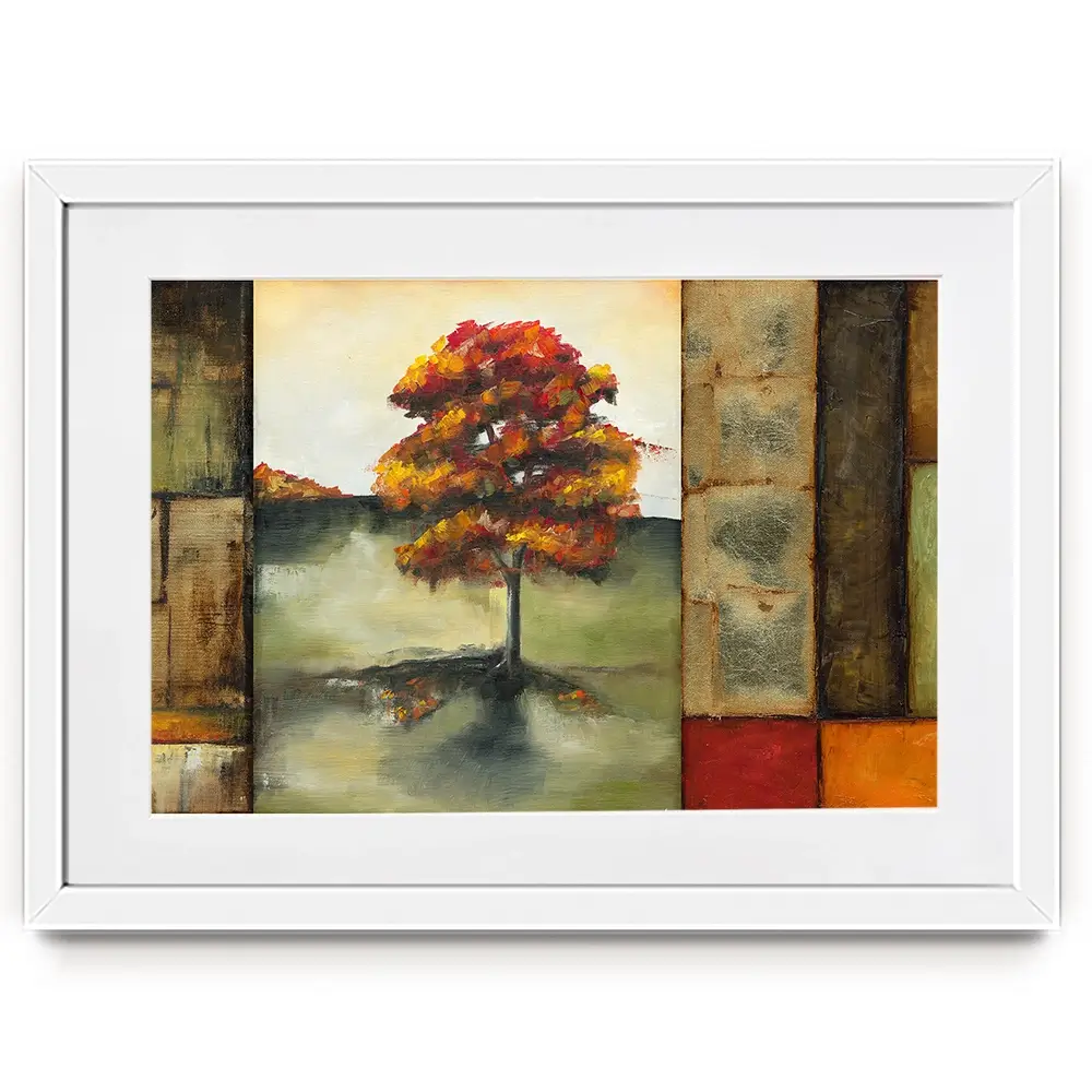 Blocks Of Autumn Framed Art Print Blocks Of Autumn Framed Art Print wall art product Jennifer Goldberger