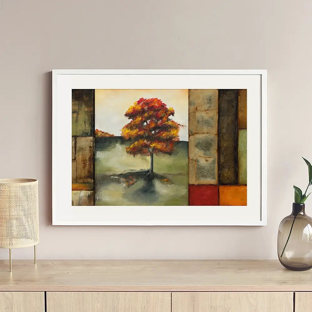 Blocks Of Autumn Framed Art Print Blocks Of Autumn Framed Art Print wall art product Jennifer Goldberger