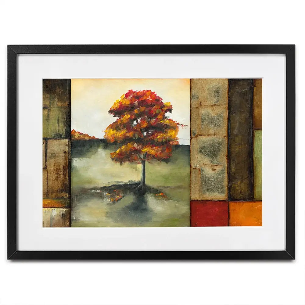 Blocks Of Autumn Framed Art Print Blocks Of Autumn Framed Art Print wall art product Jennifer Goldberger