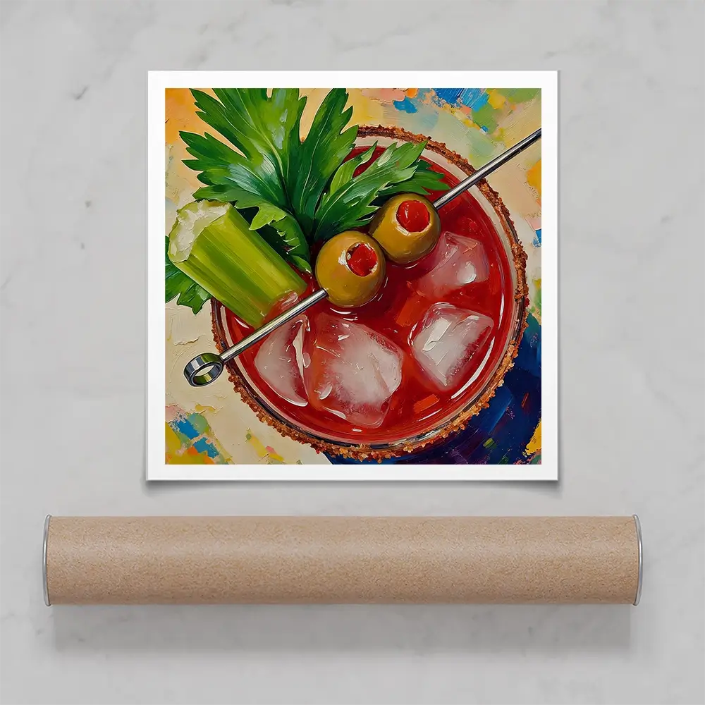 Bloody Mary Cocktail Square Art Print Bloody Mary Cocktail Square Art Print wall art product David Alexander Elder