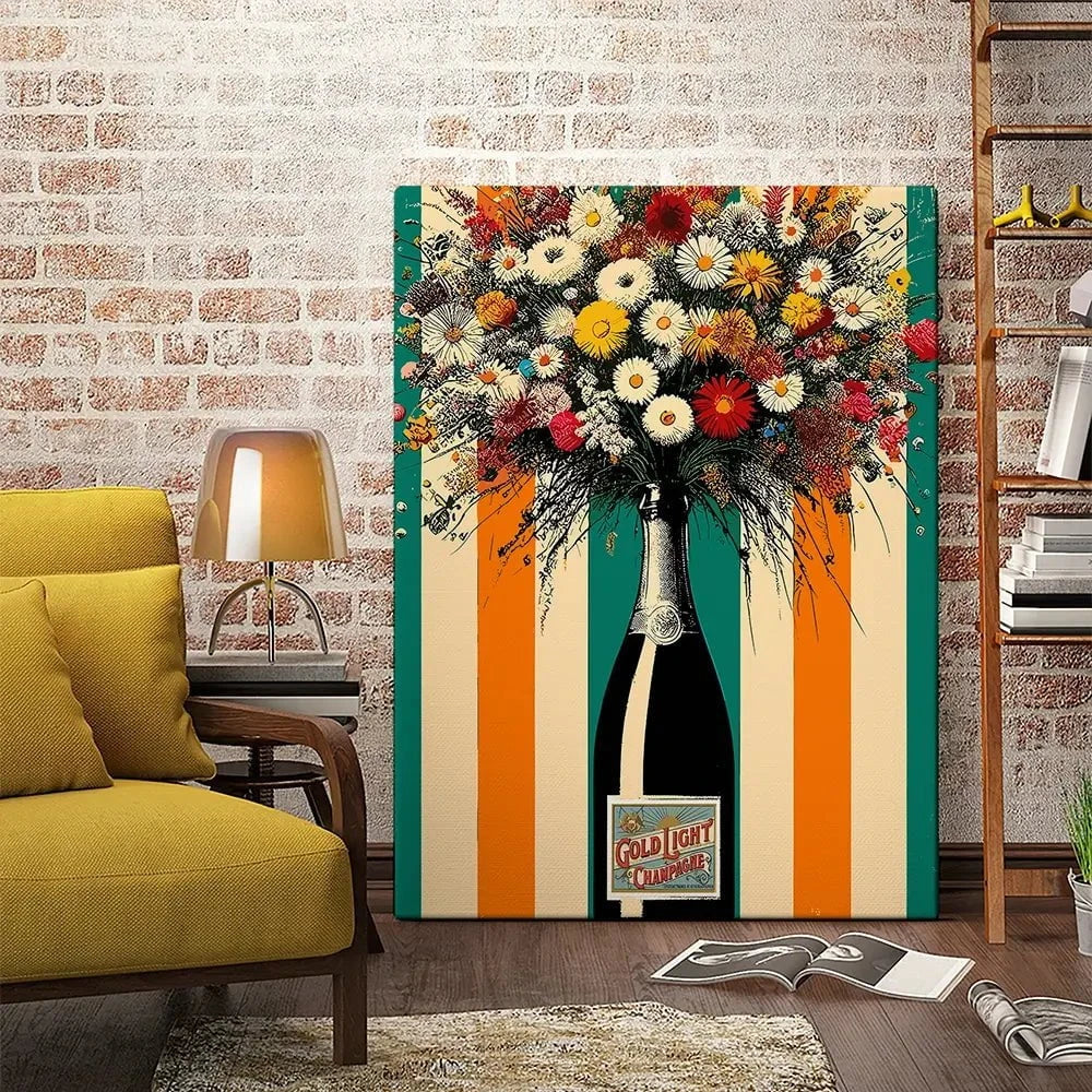 Bloom And Bubbles Canvas Print Bloom And Bubbles Canvas Print wall art product P & M Print Gallery