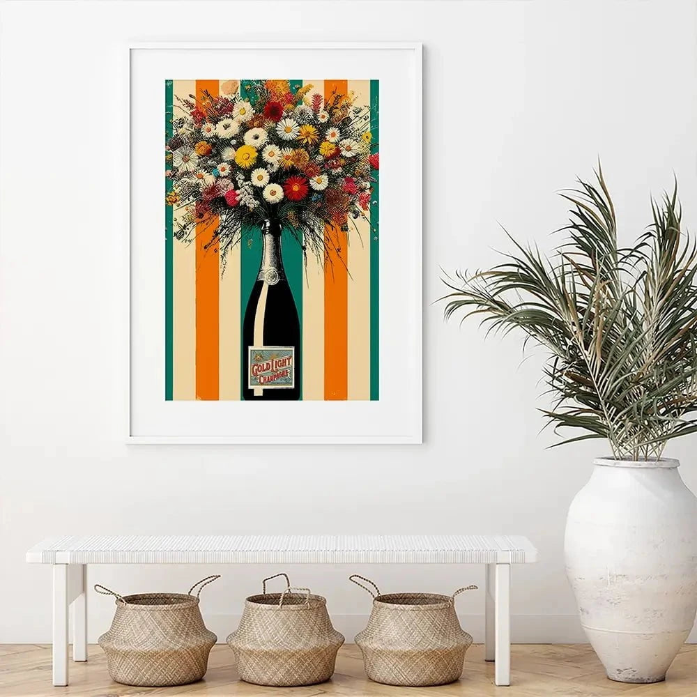 Bloom And Bubbles Framed Art Print Bloom And Bubbles Framed Art Print wall art product P & M Print Gallery