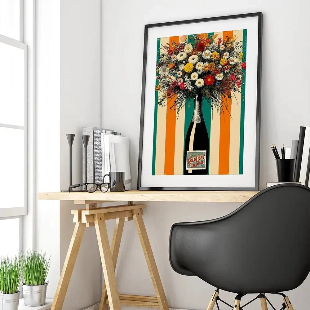 Bloom And Bubbles Framed Art Print Bloom And Bubbles Framed Art Print wall art product P & M Print Gallery