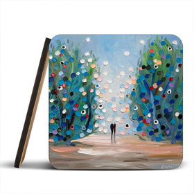 Blooming Affection Coaster Set Blooming Affection Coaster Set wall art product Ekaterina Ermilkina