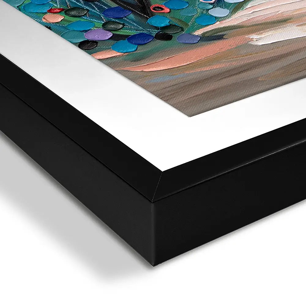 Blooming Affection Square Framed Art Print Blooming Affection Square Framed Art Print wall art product Ekaterina Ermilkina