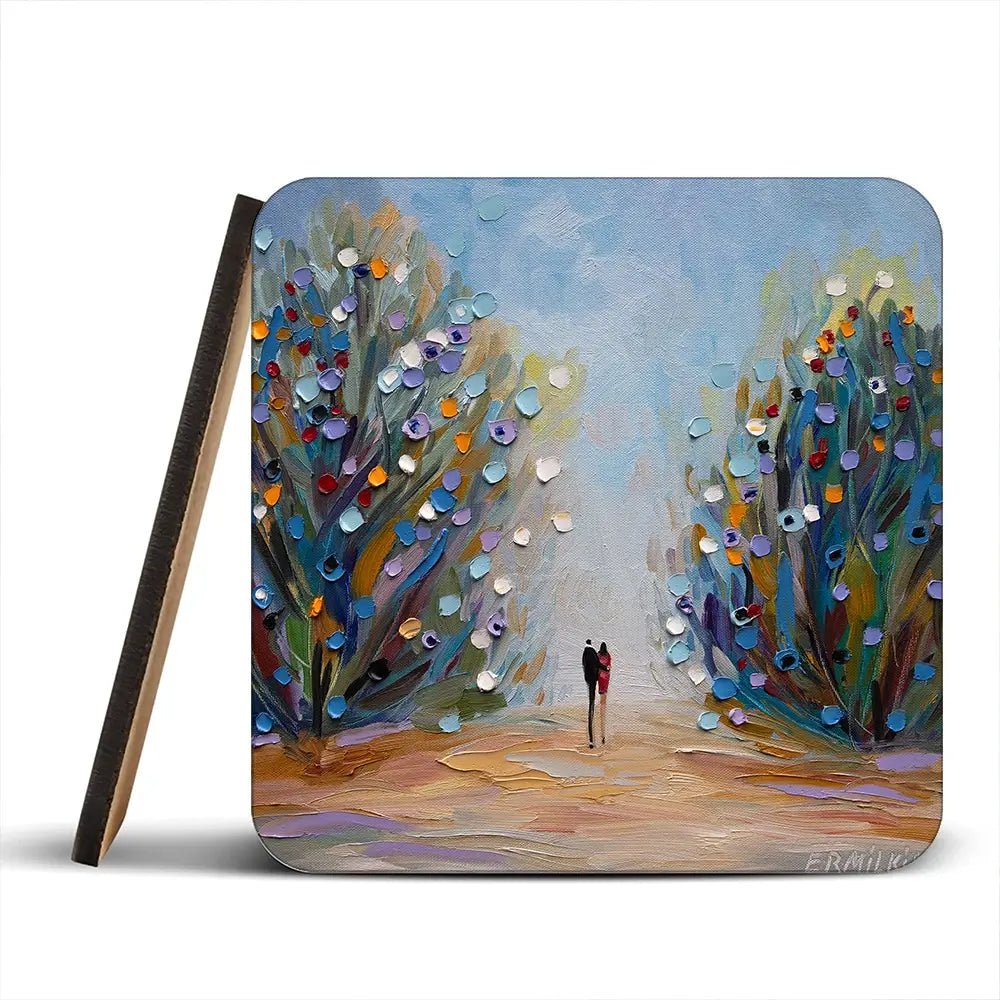 Blooming Garden Coaster Set Blooming Garden Coaster Set wall art product Ekaterina Ermilkina