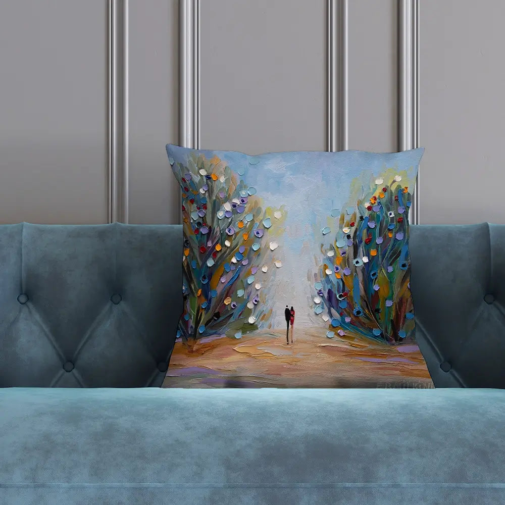 Blooming Garden Cushion Blooming Garden Cushion wall art product Ekaterina Ermilkina