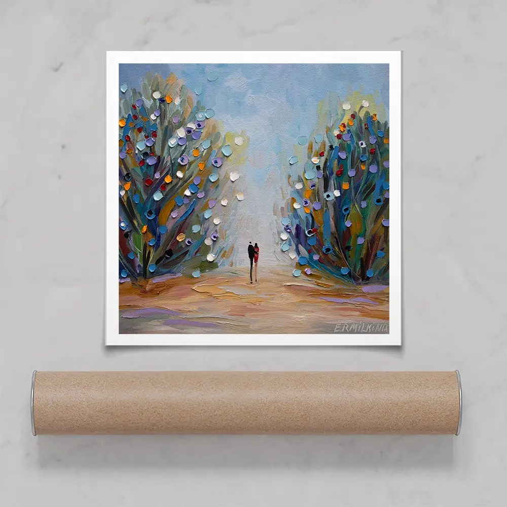 Blooming Garden Square Art Print Blooming Garden Square Art Print wall art product Ekaterina Ermilkina