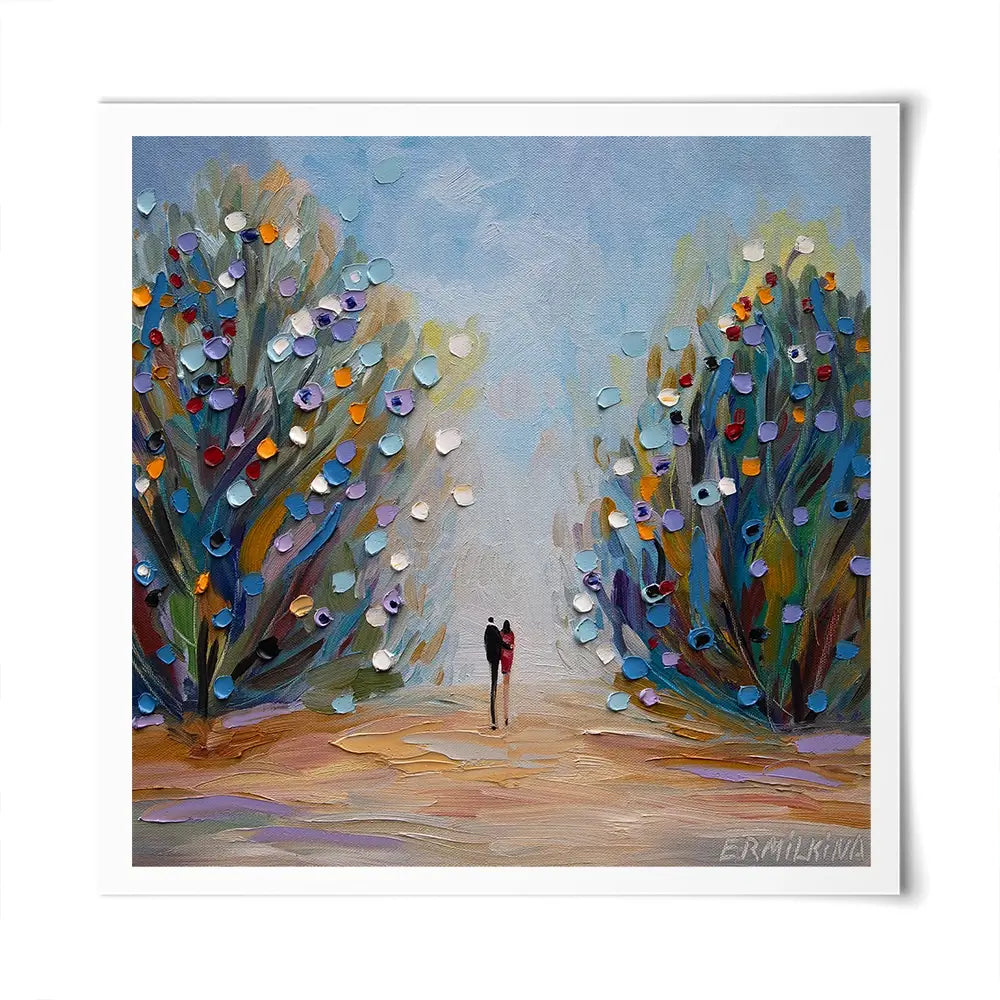 Blooming Garden Square Art Print Blooming Garden Square Art Print wall art product Ekaterina Ermilkina