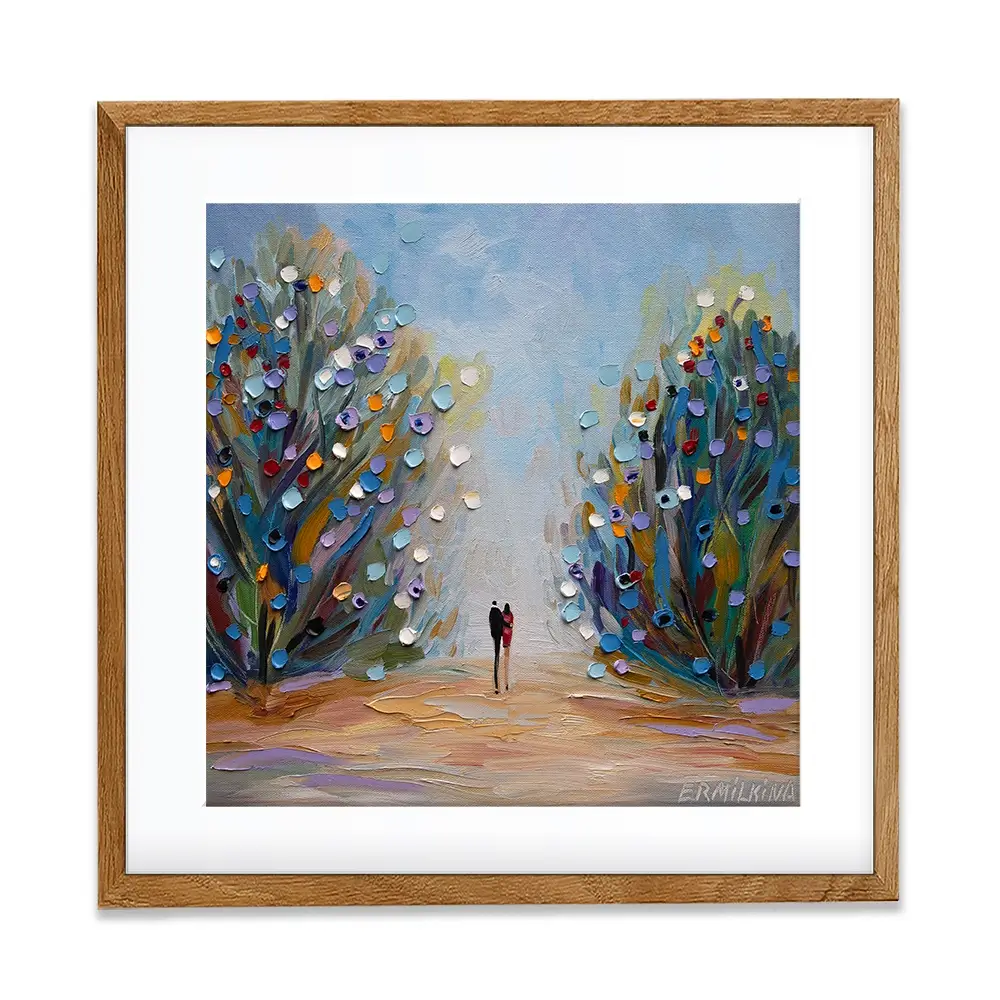 Blooming Garden Square Framed Art Print Blooming Garden Square Framed Art Print wall art product Ekaterina Ermilkina