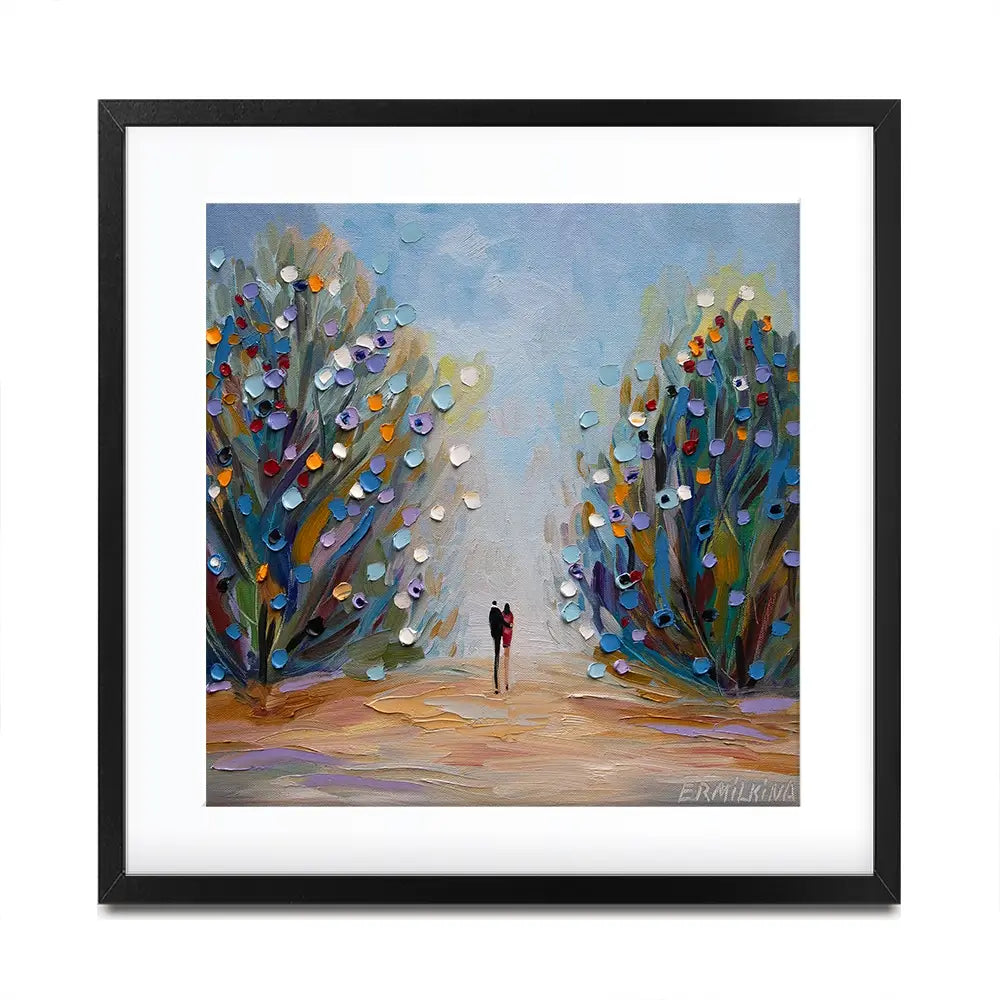 Blooming Garden Square Framed Art Print Blooming Garden Square Framed Art Print wall art product Ekaterina Ermilkina