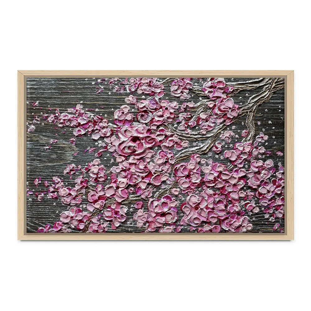 Blooming In The Night Magenta Canvas Print Blooming In The Night Magenta Canvas Print wall art product Nada Khatib