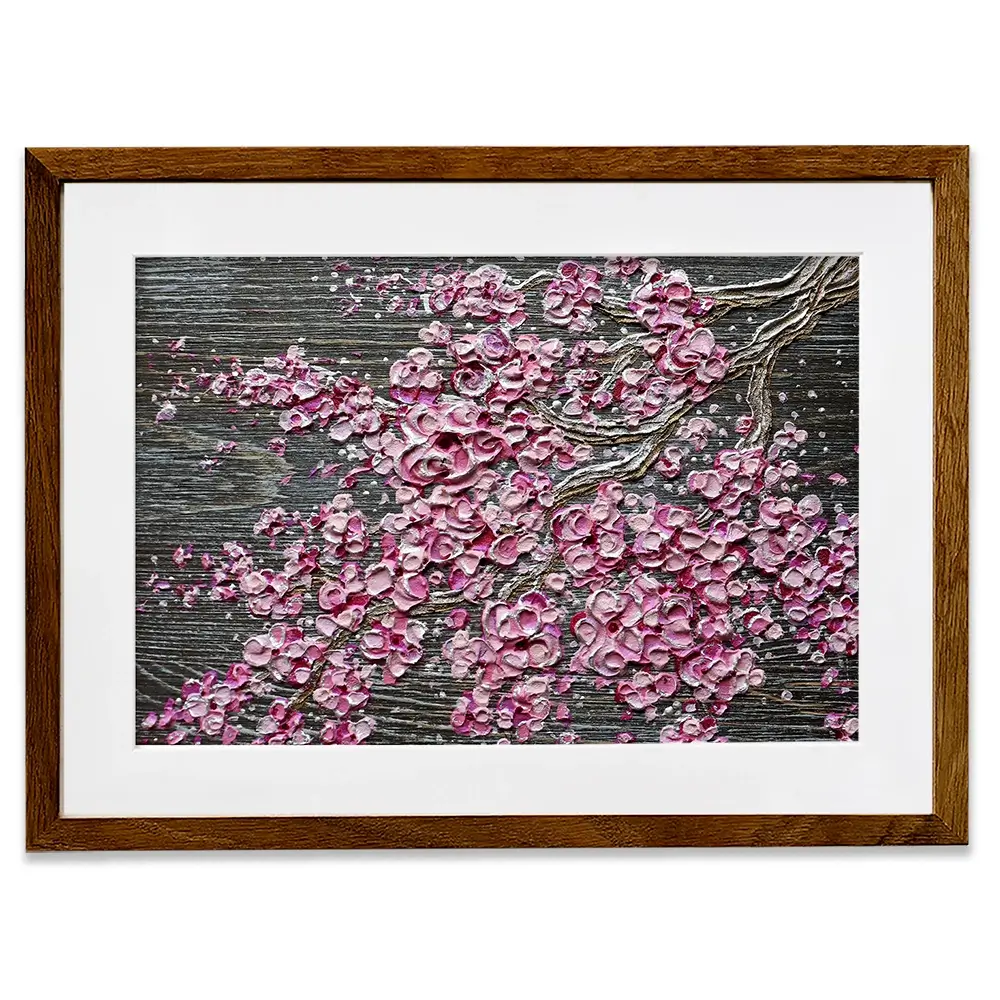 Blooming In The Night Magenta Framed Art Print Blooming In The Night Magenta Framed Art Print wall art product Nada Khatib