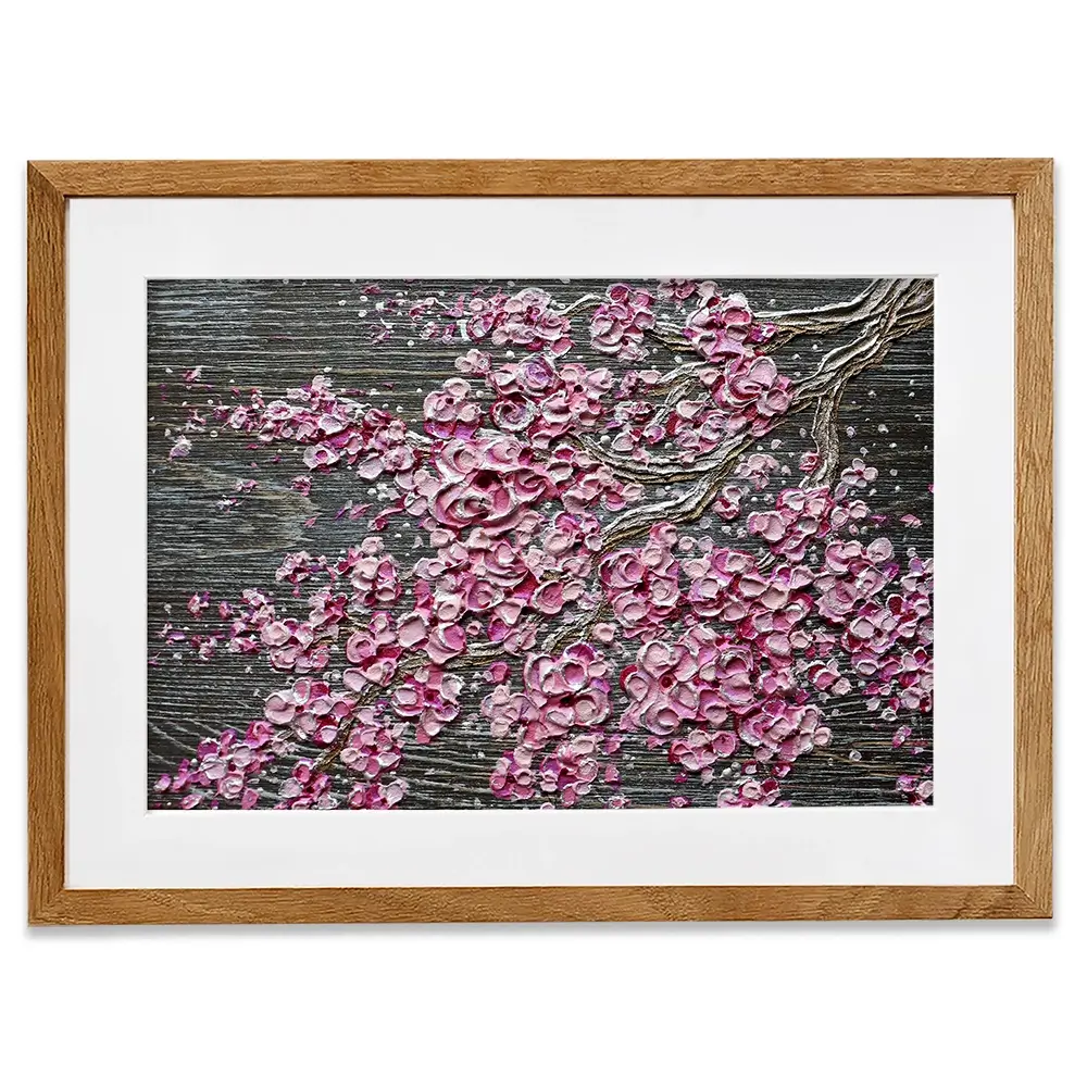 Blooming In The Night Magenta Framed Art Print Blooming In The Night Magenta Framed Art Print wall art product Nada Khatib