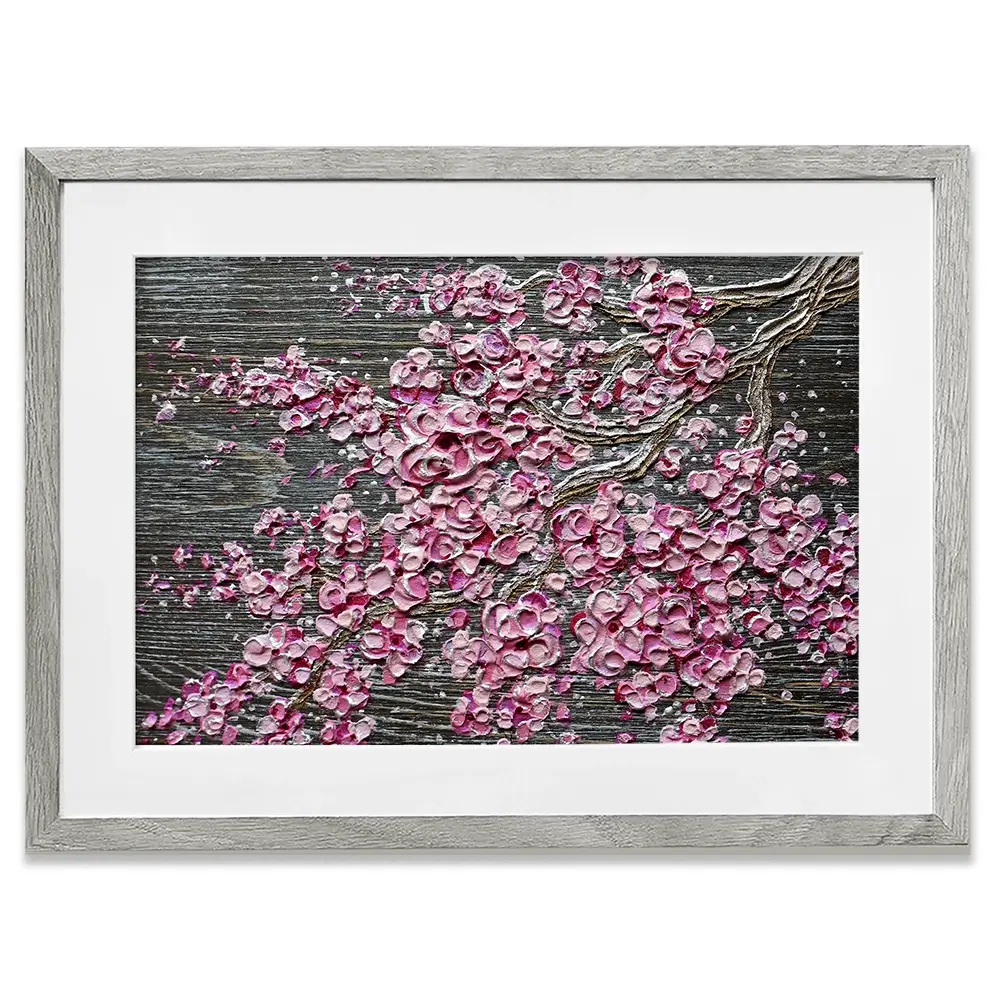 Blooming In The Night Magenta Framed Art Print Blooming In The Night Magenta Framed Art Print wall art product Nada Khatib