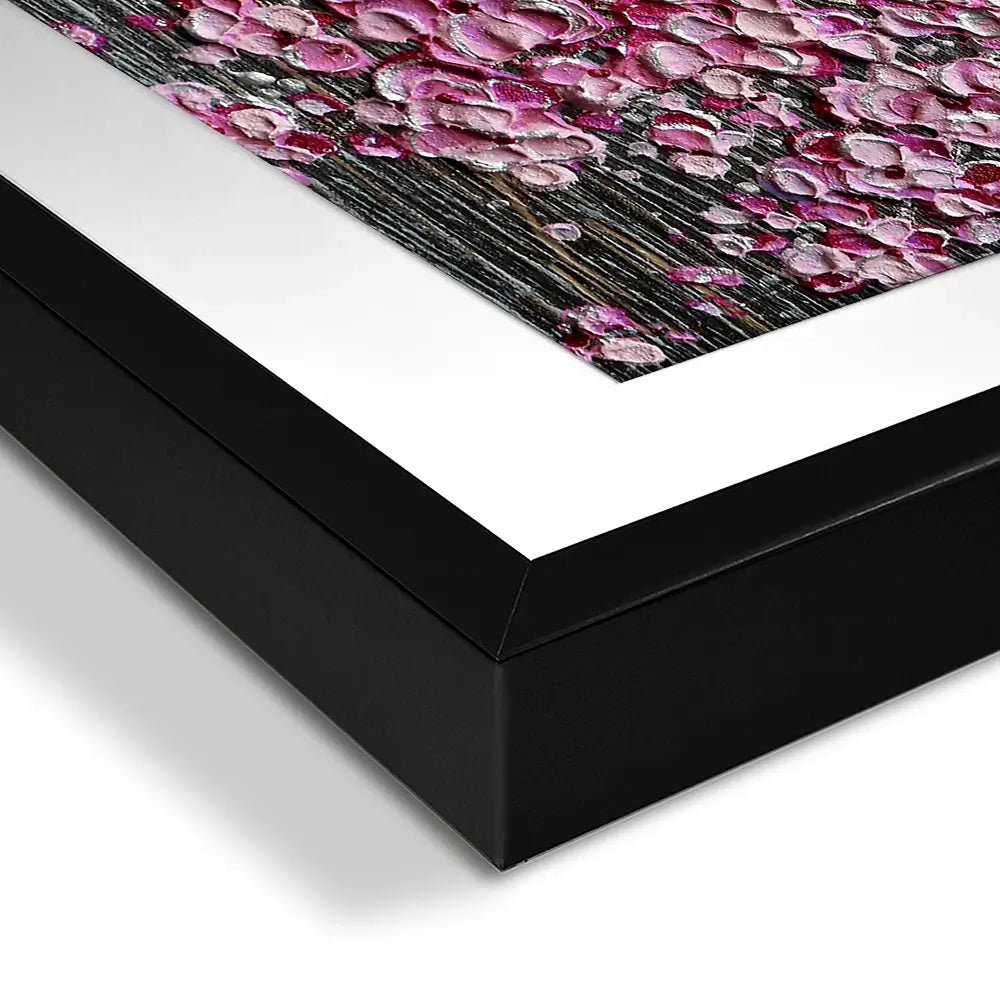 Blooming In The Night Magenta Framed Art Print Blooming In The Night Magenta Framed Art Print wall art product Nada Khatib