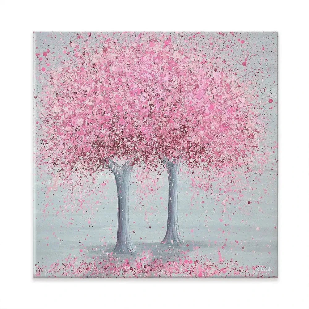 Blooming Love Square Canvas Print Blooming Love Square Canvas Print wall art product Jo Gough