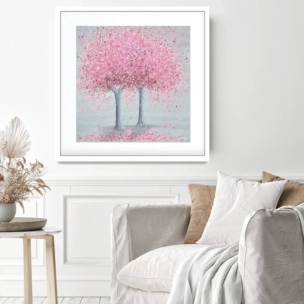 Blooming Love Square Framed Art Print Blooming Love Square Framed Art Print wall art product Jo Gough