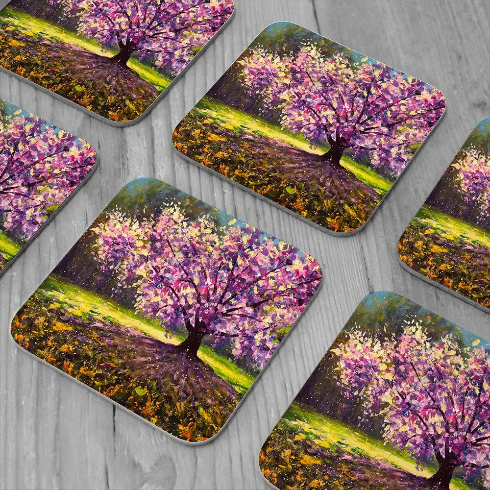 Blooming Tree Coaster Set Blooming Tree Coaster Set wall art product Valery Rybakow / Shutterstock
