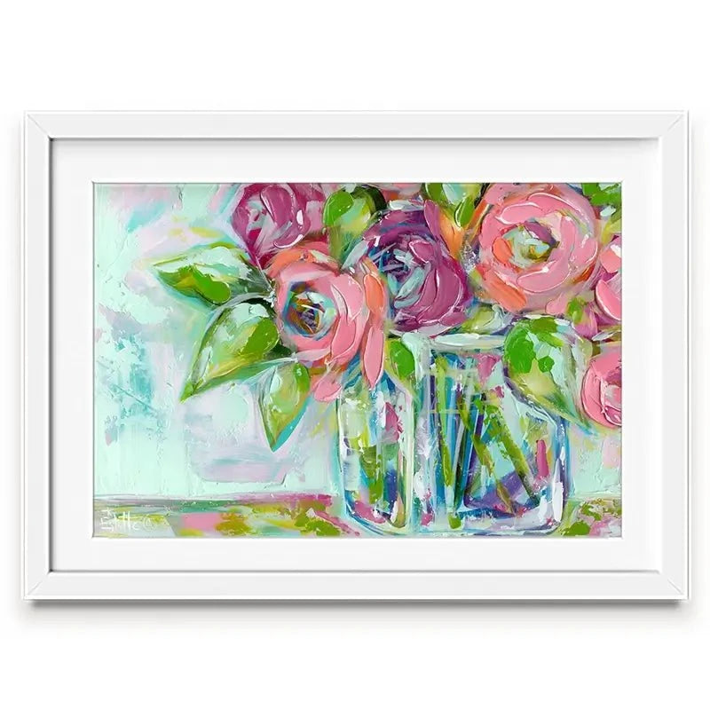 Blooms Framed Art Print Blooms Framed Art Print wall art product Estelle Grengs - Independent