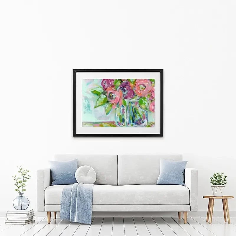 Blooms Framed Art Print Blooms Framed Art Print wall art product Estelle Grengs - Independent