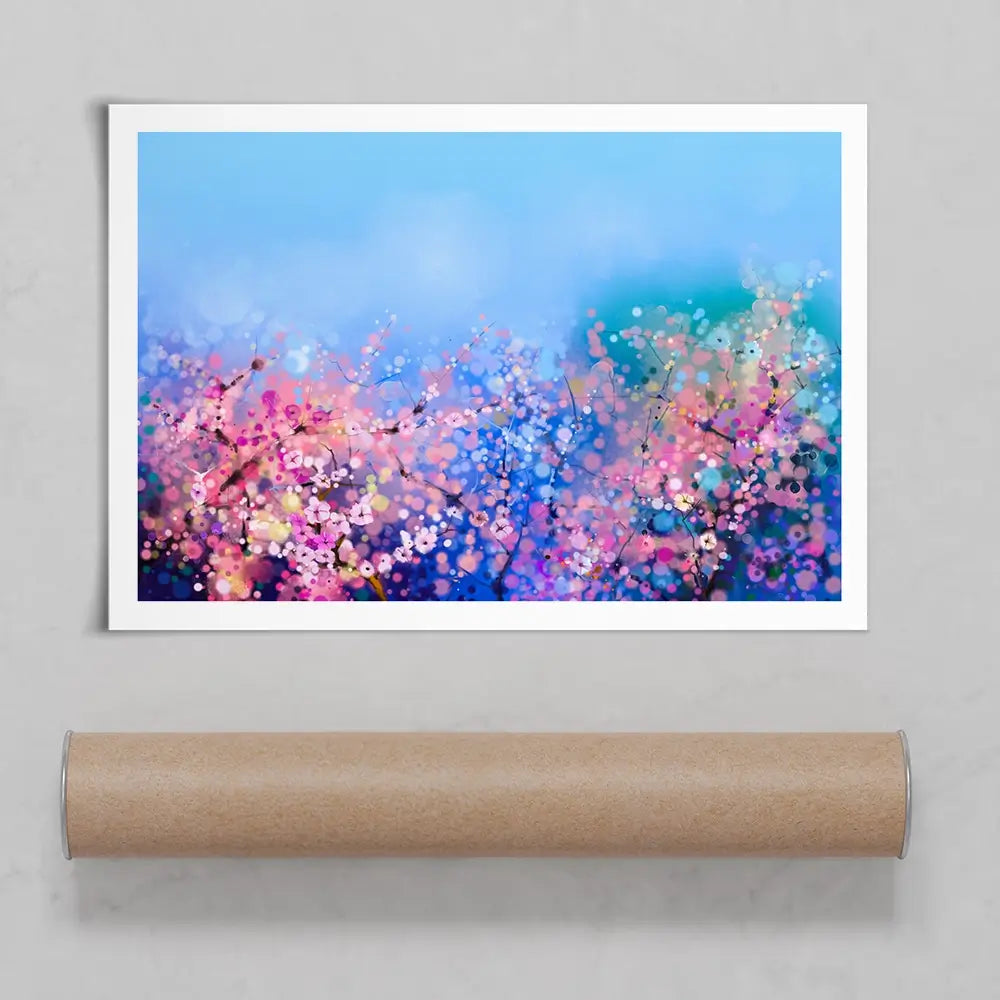 Blossoming In Pink Art Print Blossoming In Pink Art Print wall art product Art Print Shop