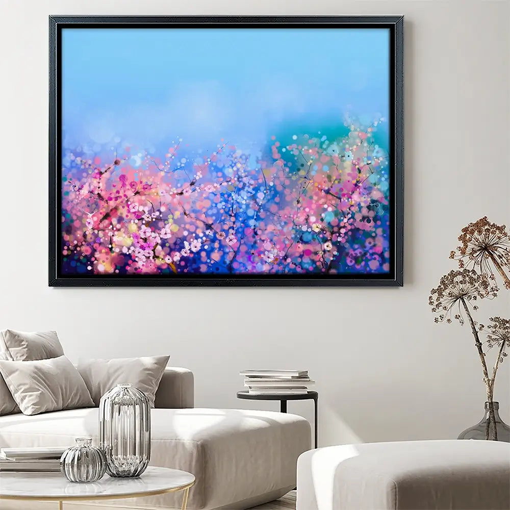 Blossoming In Pink Canvas Print Blossoming In Pink Canvas Print wall art product Art Print Shop